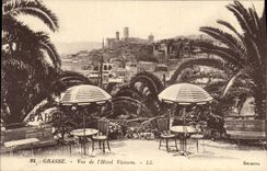 Vista grasa de la POSTAL de la VENDIMIA del hotel de Victoria