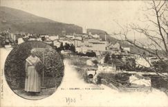 Folklore graso de la mujer de la opinión de la POSTAL de la VENDIMIA