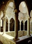 MODERN CARD Ile Saint Honorat Cannes the abbey cloister strengthens