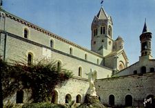 MODERN CARD Island Saint Honorat Cannes Courtyard of Old Cloister