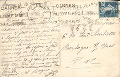 VINTAGE POSTCARD Cannes Old Castle St Honorat of Lerins