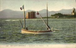 CPA lle Saint Honorat Le Couvent et le Chateau