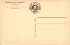 VINTAGE POSTCARD Abbey of NR D of Lerins the Honorat Saint
