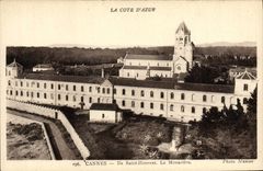 VINTAGE POSTCARD Cannes Island Honorat Saint the Monastery