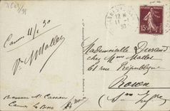 VINTAGE POSTCARD Island Honorat Saint Entered of the Monastery