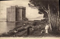 VINTAGE POSTCARD Ancient St Honoratus Castle Lerins Island