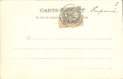 POSTAL Cannes interior de la VENDIMIA del castillo de St Honorat