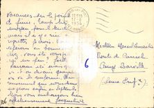 POSTAL Juan de la VENDIMIA el jardín público de Gould de los pinos