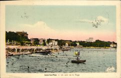 CPA Juan les Pins Un Coin de la Plage 