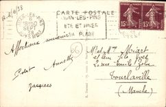 Pinos de Juan de la POSTAL de la VENDIMIA una esquina de la playa