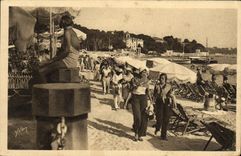 CPA Juan les Pins La Plage 