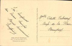 La POSTAL Juan de la VENDIMIA los pinos camina en pijamas