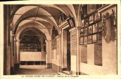 POSTAL Notre Dame de Laghet Entered de la VENDIMIA de la cámara acorazada