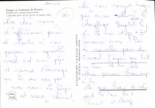 POSTAL MODERNA Menton el puerto viejo y en la parte inferior la ciudad vieja