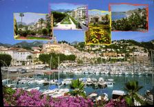 POSTAL MODERNA Menton dimensión del recuerdo azul de Menton