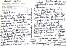 POSTAL MODERNA Menton telegrama