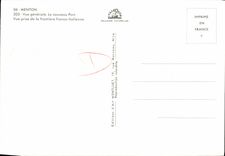 POSTAL MODERNA Menton ver el nuevo puerto