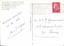 CPM Menton Vue Generale Le Nouveau Port