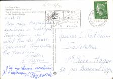 POSTAL MODERNA Menton la perla de Francia el casino y el Boves cultiva un huerto