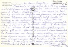 POSTAL MODERNA Menton fallecido de Francia el ajrdin Bioves