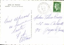 CPM Menton Vue Prise de Garavan Citron