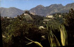 POSTAL de la VENDIMIA Menton el monasterio de Annonciade la clínica de reposo de FED