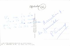 POSTAL MODERNA Menton la ciudad vieja y el puerto