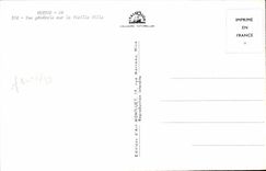 POSTAL MODERNA Menton ver la ciudad vieja