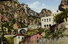 CPA Menton Le Pont St Louis Frontiere Franco italienne 