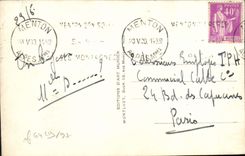 POSTAL de la VENDIMIA Menton el Bonaparte Quay