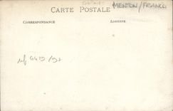 CARTE PHOTO Menton Char 