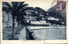 CPA Menton Le Quai Bonaparte