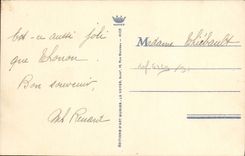 Jardín Menton público de la POSTAL de la VENDIMIA y montañas Sainte de Inés