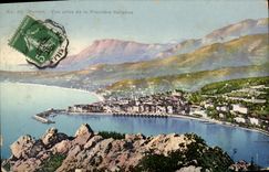 CPA Menton Vue Prise de la Frontiere italienne
