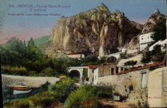 CPA Menton Pont et Ravin St Louis Frontiere