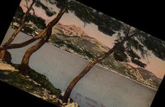 POSTAL de la VENDIMIA Menton vista del curso Martin