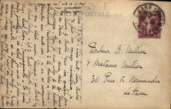 POSTAL de la VENDIMIA Menton vista del curso Martin