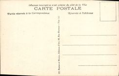 POSTAL de la VENDIMIA Menton la ciudad vieja y el bulevar de Garavan