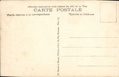 POSTAL de la VENDIMIA Menton el italiano de la frontera de St. Louis del puente