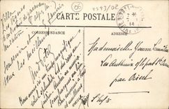 POSTAL Menton vista De Garavan de la VENDIMIA