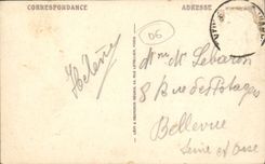 POSTAL de la VENDIMIA Menton que ocurrió de la frontera