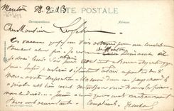 POSTAL de la VENDIMIA Menton el jardín público