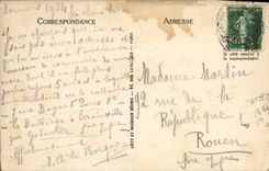 CPA Menton Vue prise de Garavan