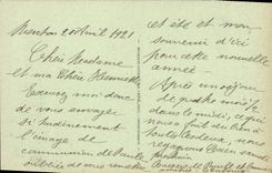 VINTAGE POSTCARD Menton the Bay De Garavan