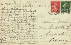 CPA Menton La Plage Par Un Coup de Mer