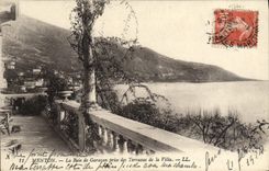 CPA Menton La Baie De Garavan Prise des Terrasse de la Villa