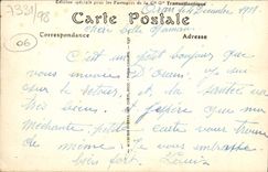 POSTAL de la VENDIMIA Menton vista en Garavan Menton el cabo Martin y la cabeza del perro