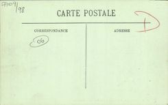 CPA Menton Vue Prise entre les Rochers de la Frontiere