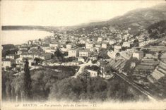 De la VENDIMIA de la POSTAL cementerio tomado visión Menton