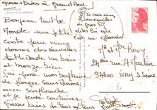 POSTAL MODERNA ardilla de Napoule